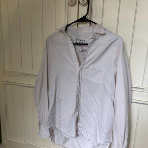 Frank and Eileen--white denim Eileen shirt--size S